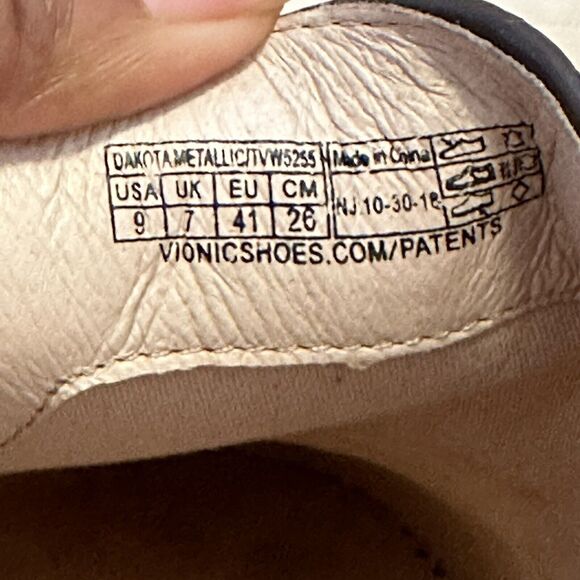 Vionic Women 9 Splendid Dakota Slip On Mule Metallic Bronze Casual - Picture 7 of 7